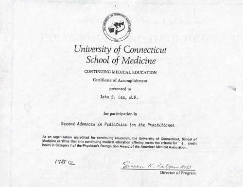 2-113 : University 0f Connecticut Health Center 소아과학 연수교육