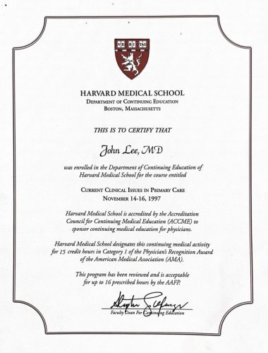 2-124 : Harvard Medical School  소아과학  연수교육, 1978년 5월