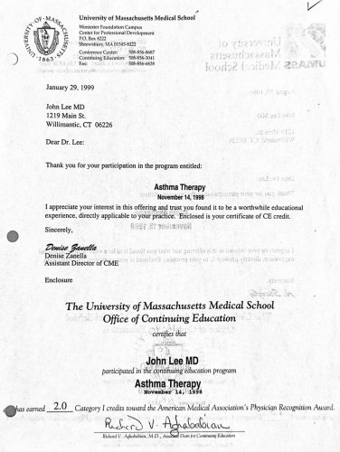 2-200 : University of Massachusetts Medical School 소아과학 연수교육