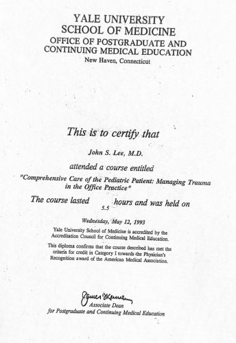 2-95 : Saint Francis Hospital and Medical Center 소아과학 연수교육, 1997년 4월