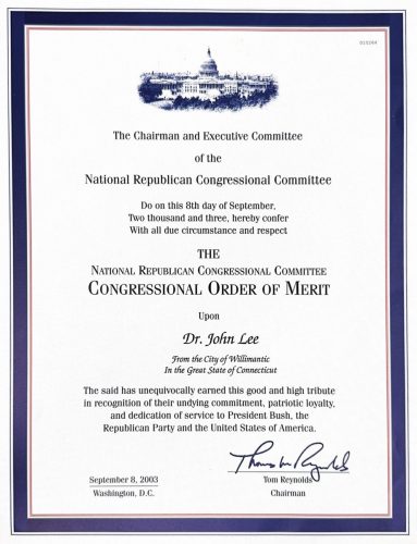 3-78 : National Republican Congressional Committee가 이상원 박사를 칭찬하는 편지