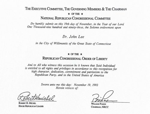 3-79 : National Republican Congressional Committee가 이상원 박사를 칭찬하는 편지